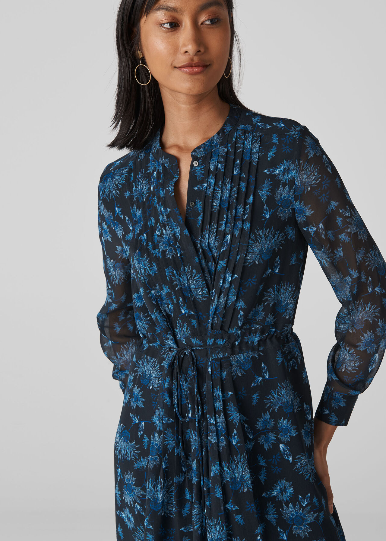 Pitti Print Shirt Dress Blue/Multi