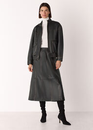 Burnished Leather Bomber