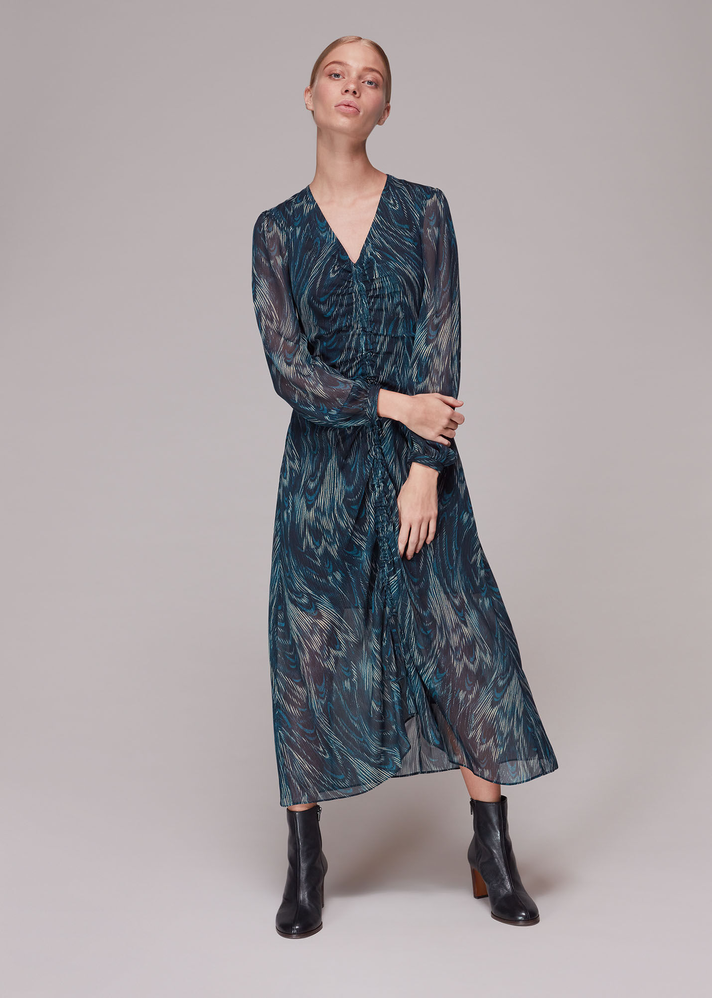 Whistles edelweiss print dress outlet