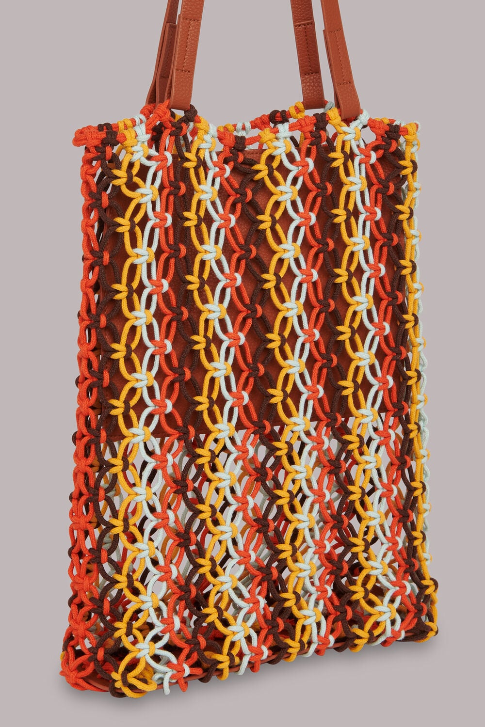 Chaya Striped Crochet Tote Bag