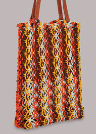 Chaya Striped Crochet Tote Bag