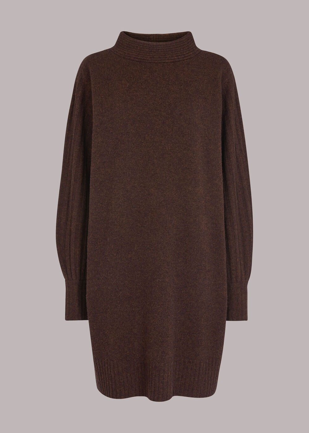 Ribbed Detail Knit Dress