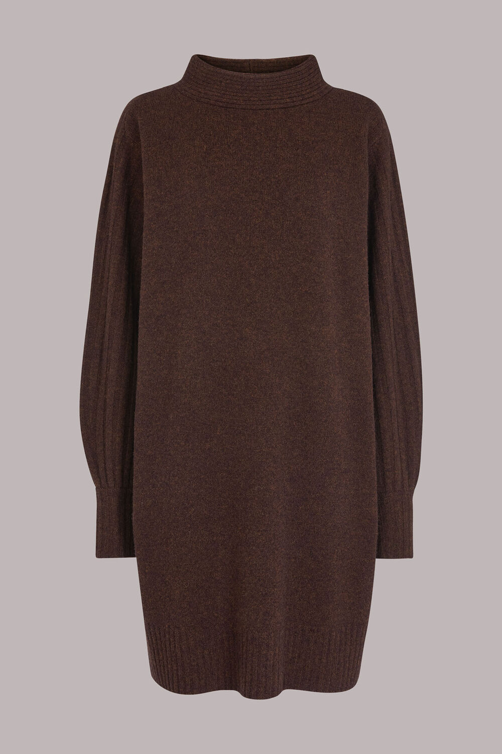 Ribbed Detail Knit Dress