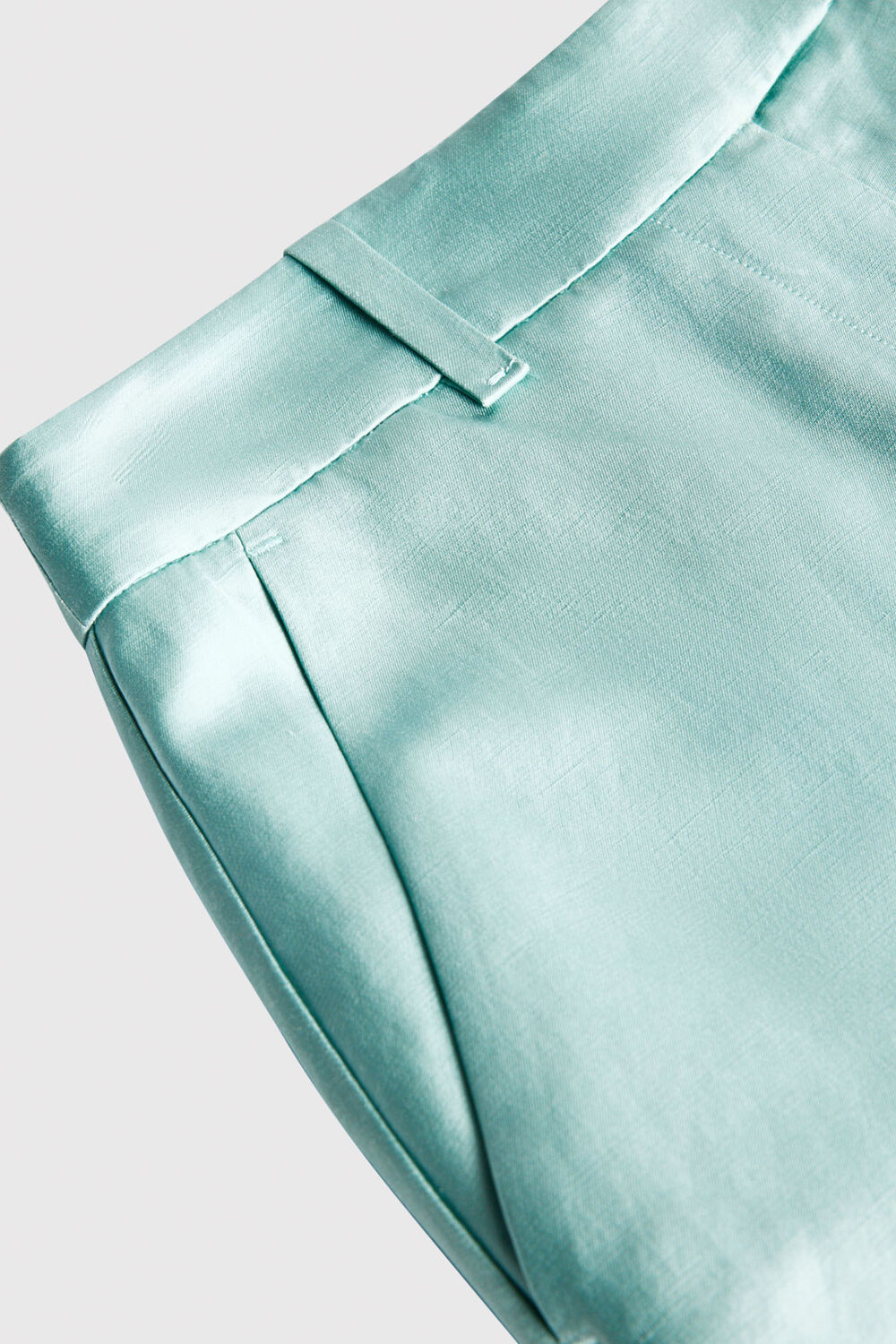 Pale Blue Satin Short