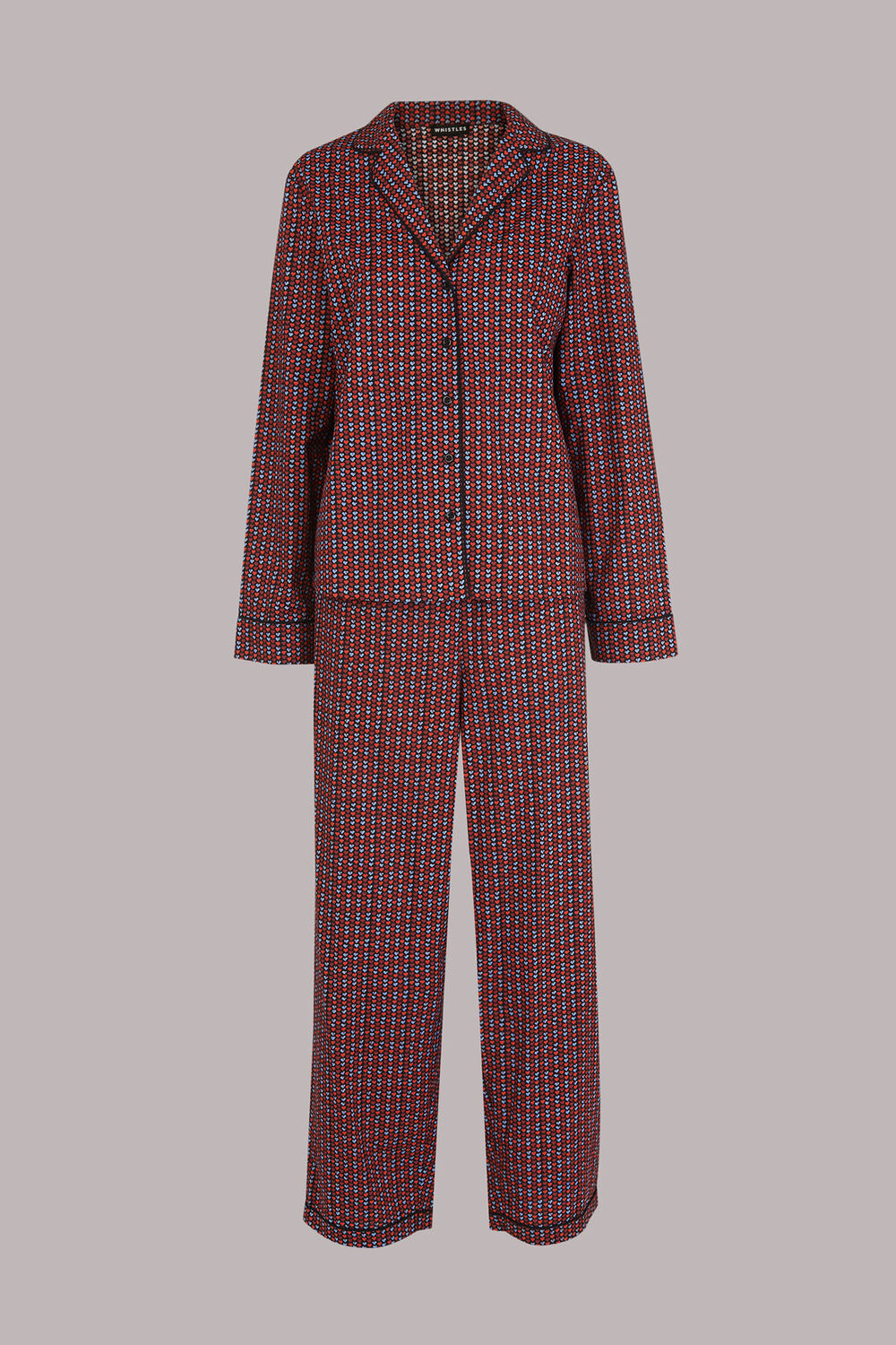 Heart Print Cotton Pyjamas