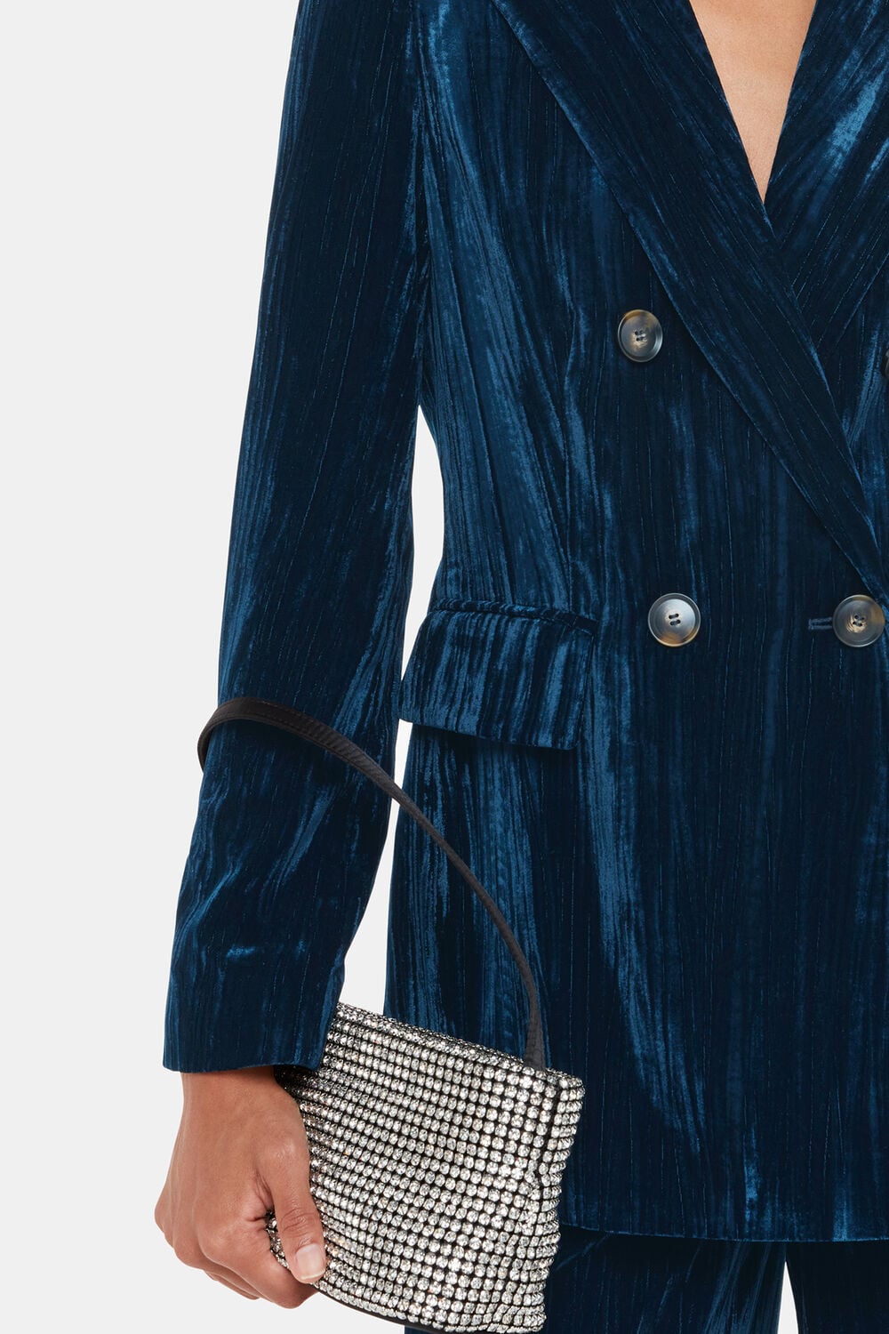 Hallie Crushed Velvet Blazer