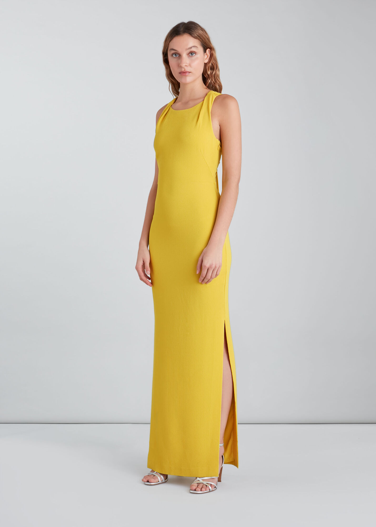 Yellow Tie Back Maxi Dress WHISTLES Whistles