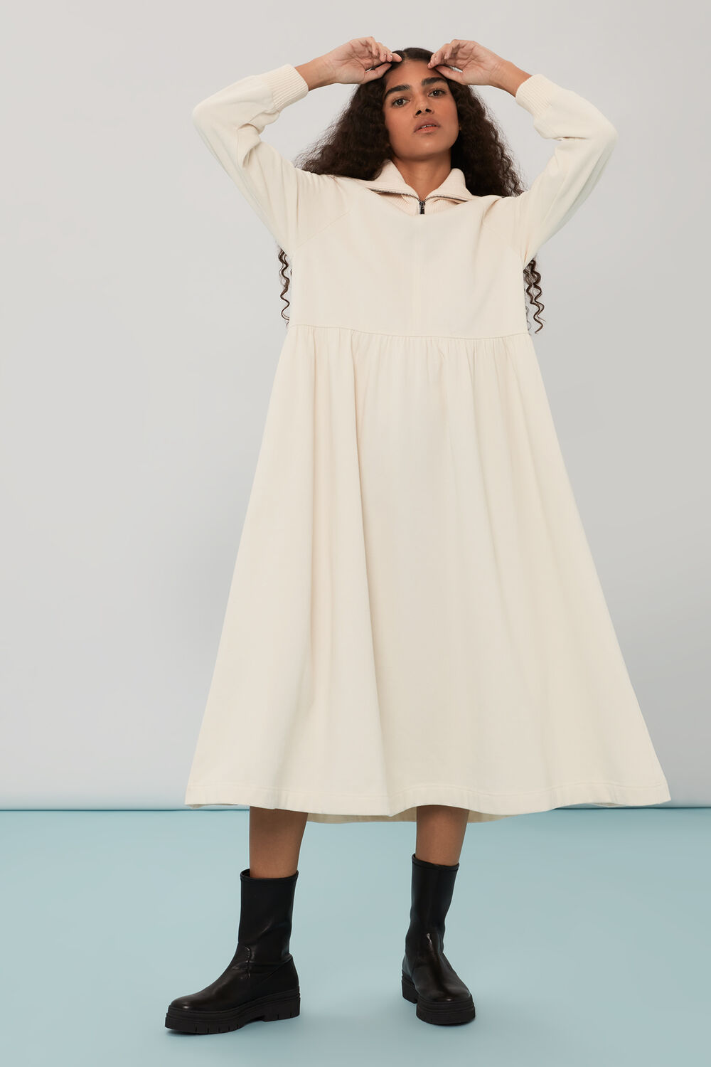Lili Zip Sweatshirt Dress