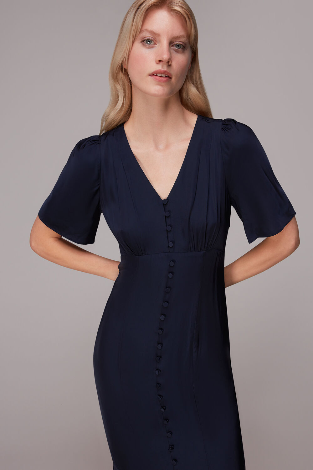 Simone Satin Maxi Dress