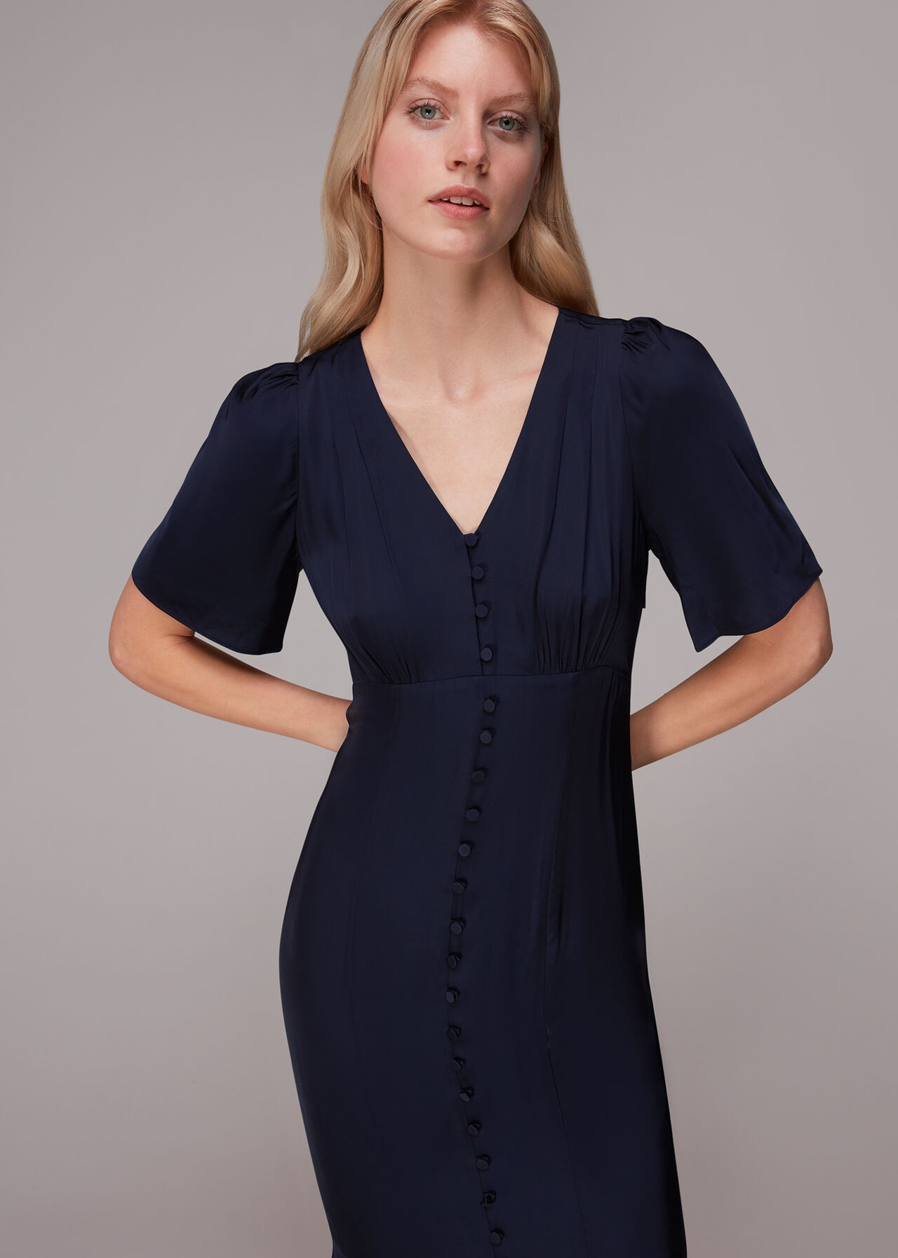 Simone Satin Maxi Dress