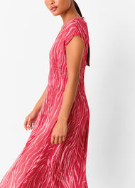 Petite Zebra Texture Midi Dress