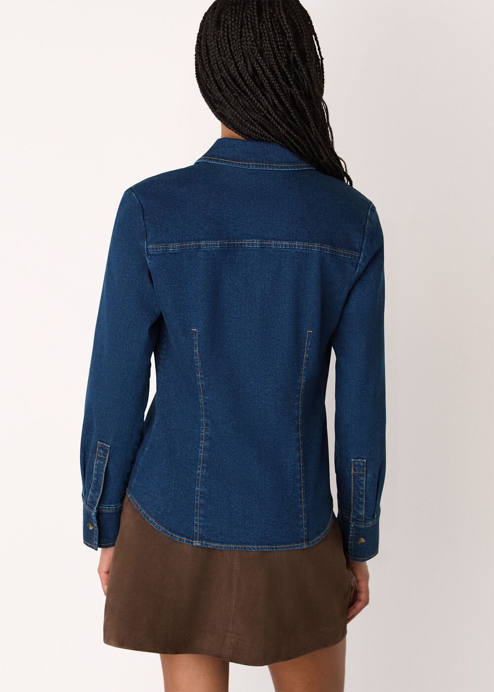 Stretch Cotton Collared Shirt