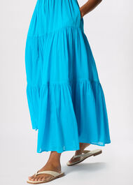Cotton Maxi V Neck Sundress