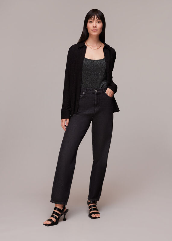 Sparkle Square Neck Knit
