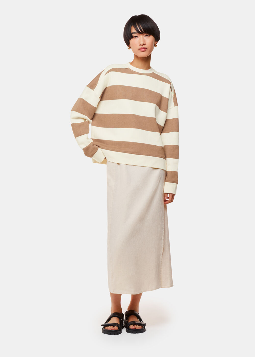 Wide Stripe Sweat