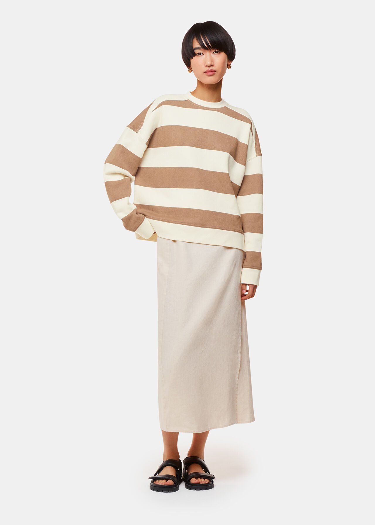 Wide Stripe Sweat