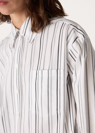 Mixed Stripe Oversized Shirt