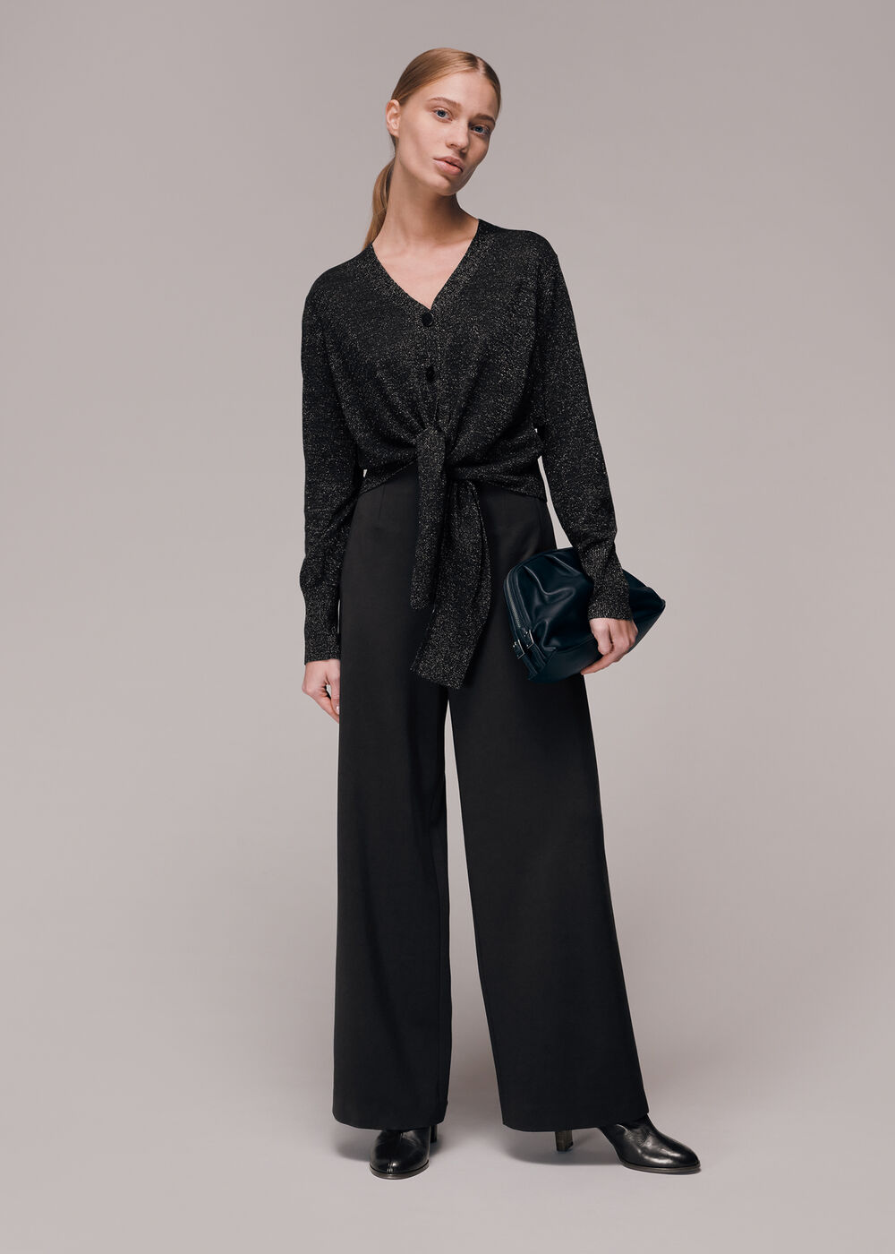 Sparkle Tie Cardigan