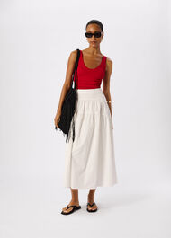 Textured Side Ruched Swimsuit