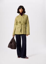 Belted Cotton Safari Jacket