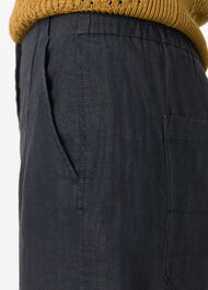 Linen Barrel Leg Trouser