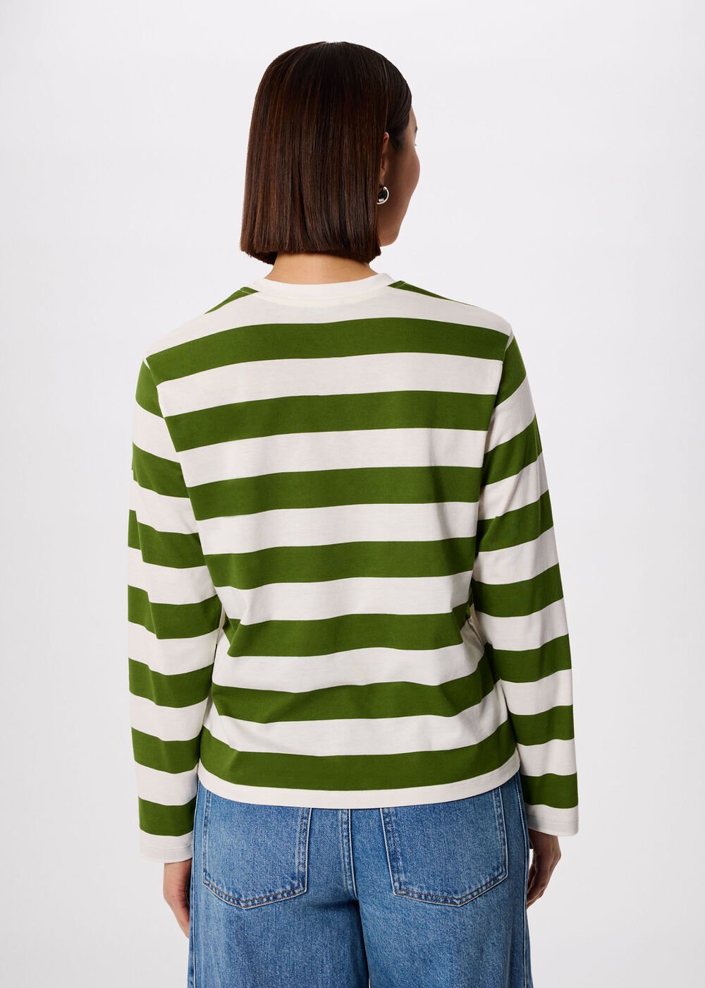 Relaxed Stripe Long Sleeve Tee