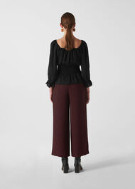 Adara Smocked Waist Top Black