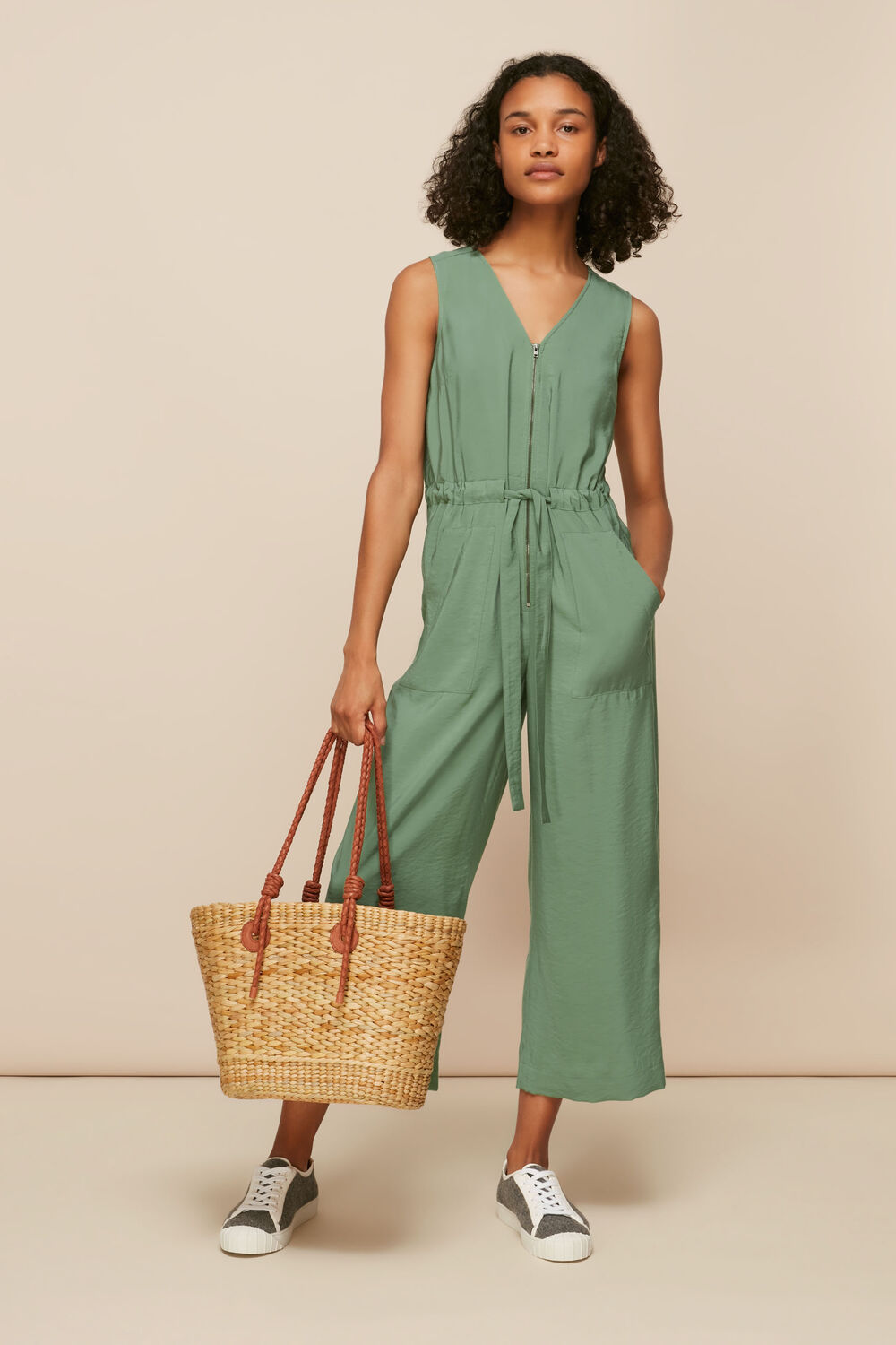 Corey Zip Casual Jumpsuit