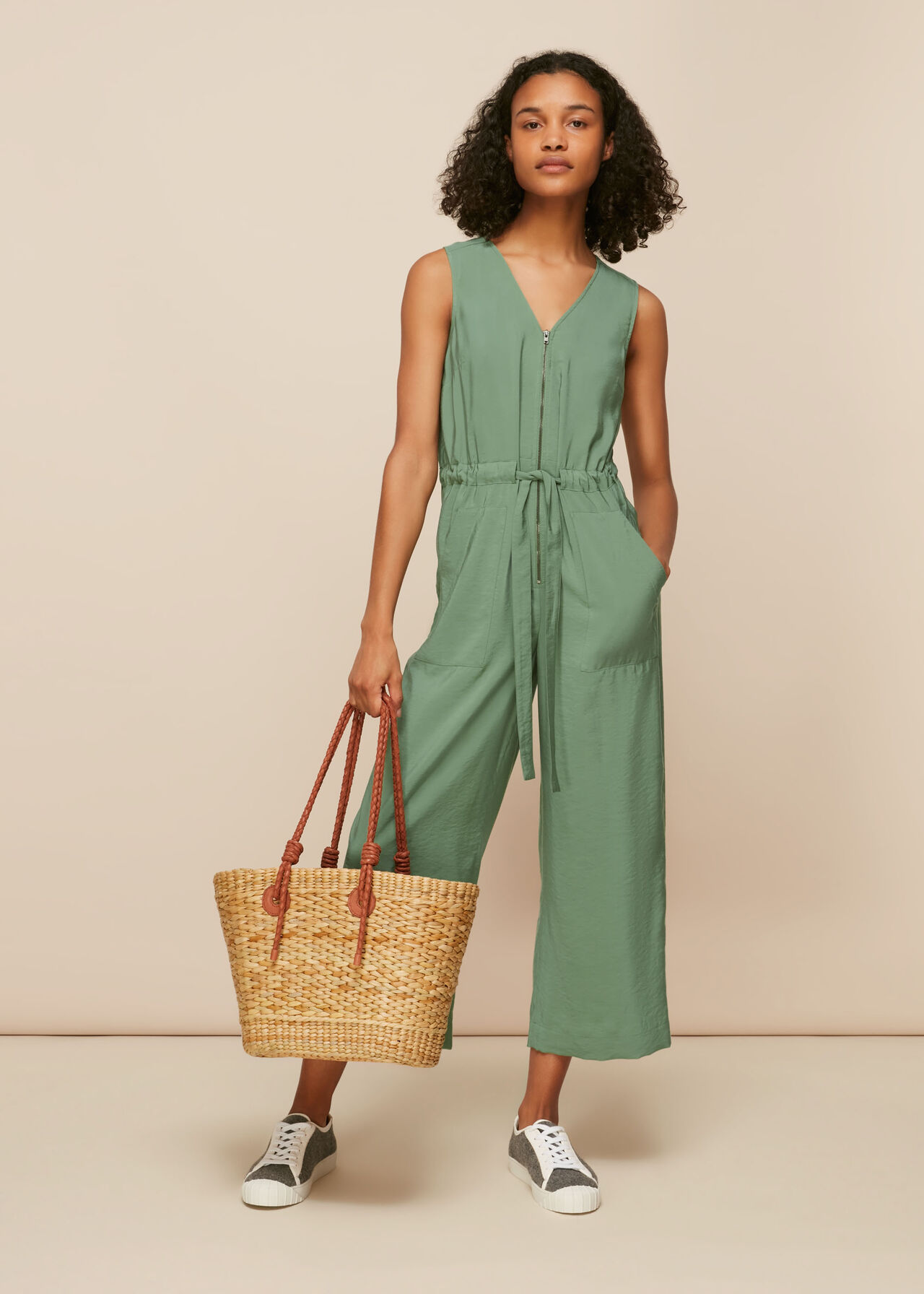 Corey Zip Casual Jumpsuit