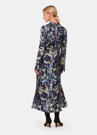 Dazzled Floral Satin Dress