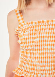 Gingham Saskia Strappy Top