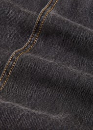 Denim Button Wrap Midi Skirt