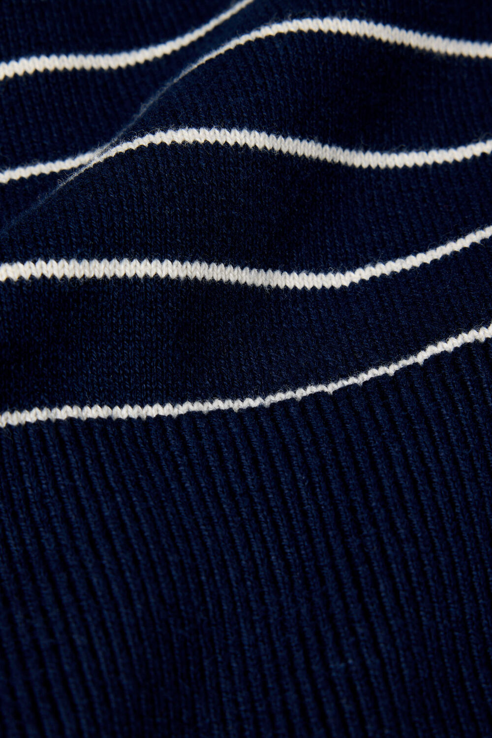 Navy Classic Stripe Cotton Knit