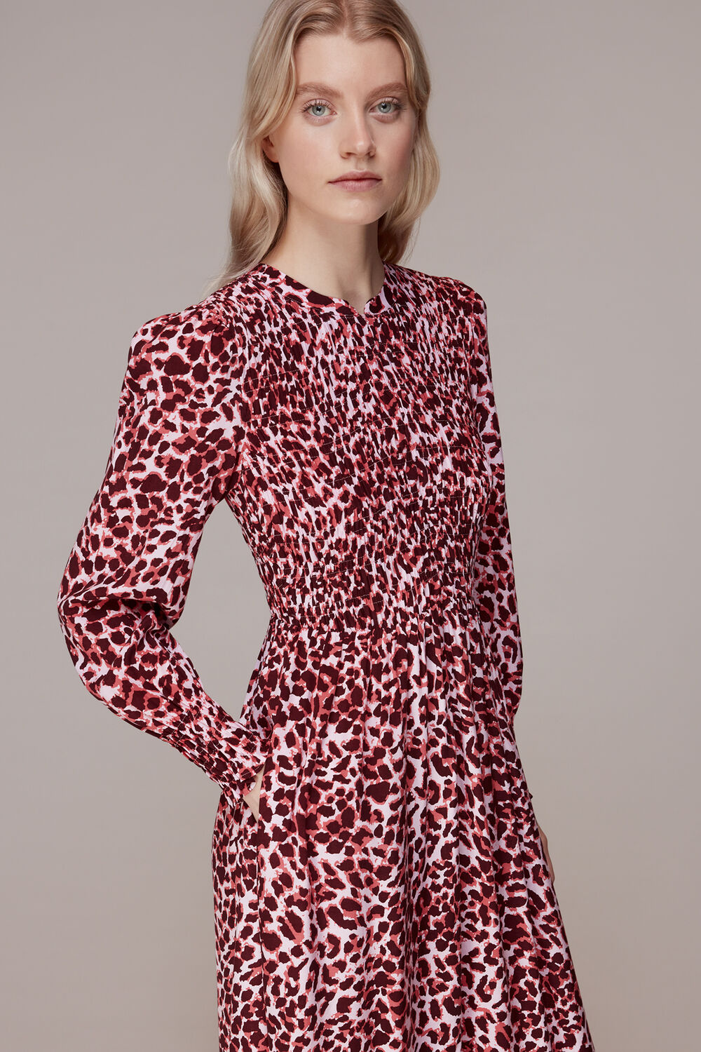 Abstract Cheetah Print Dress