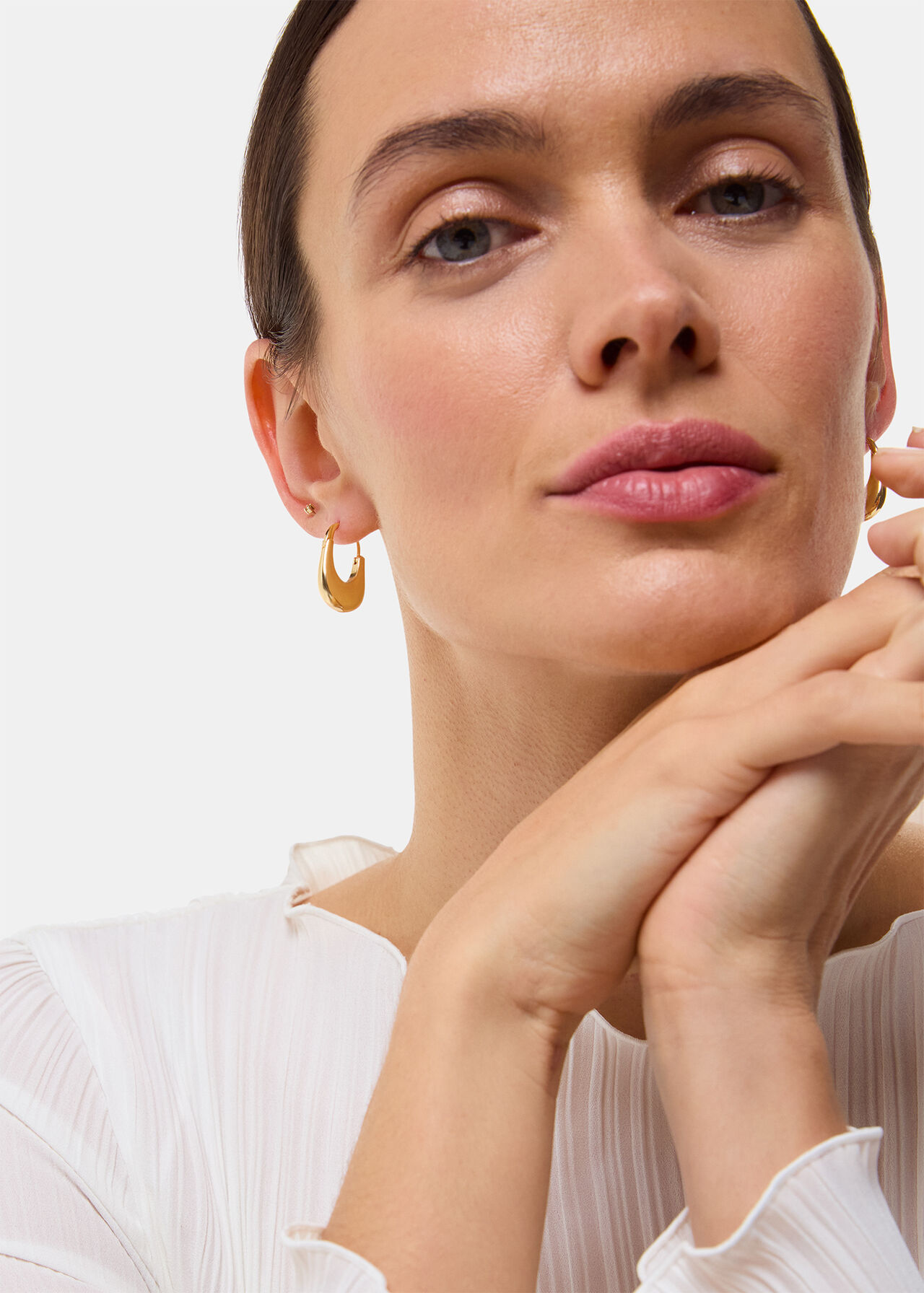 Oval Hoop Earring