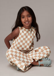 Checkerboard Domino Blouse