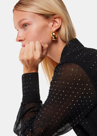 Hot Fix Sheer Shirt