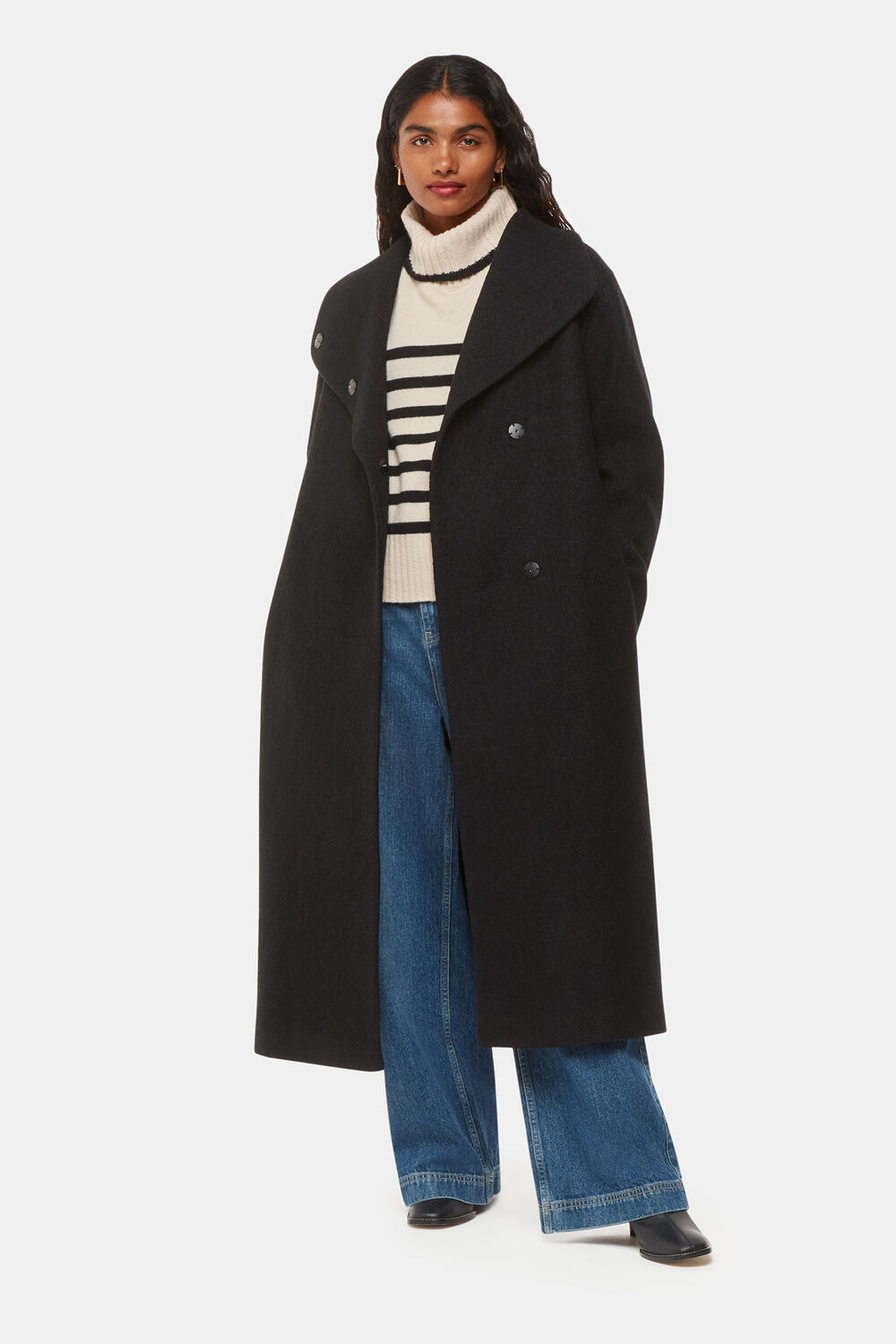 Petite Morgan Funnel Neck Coat
