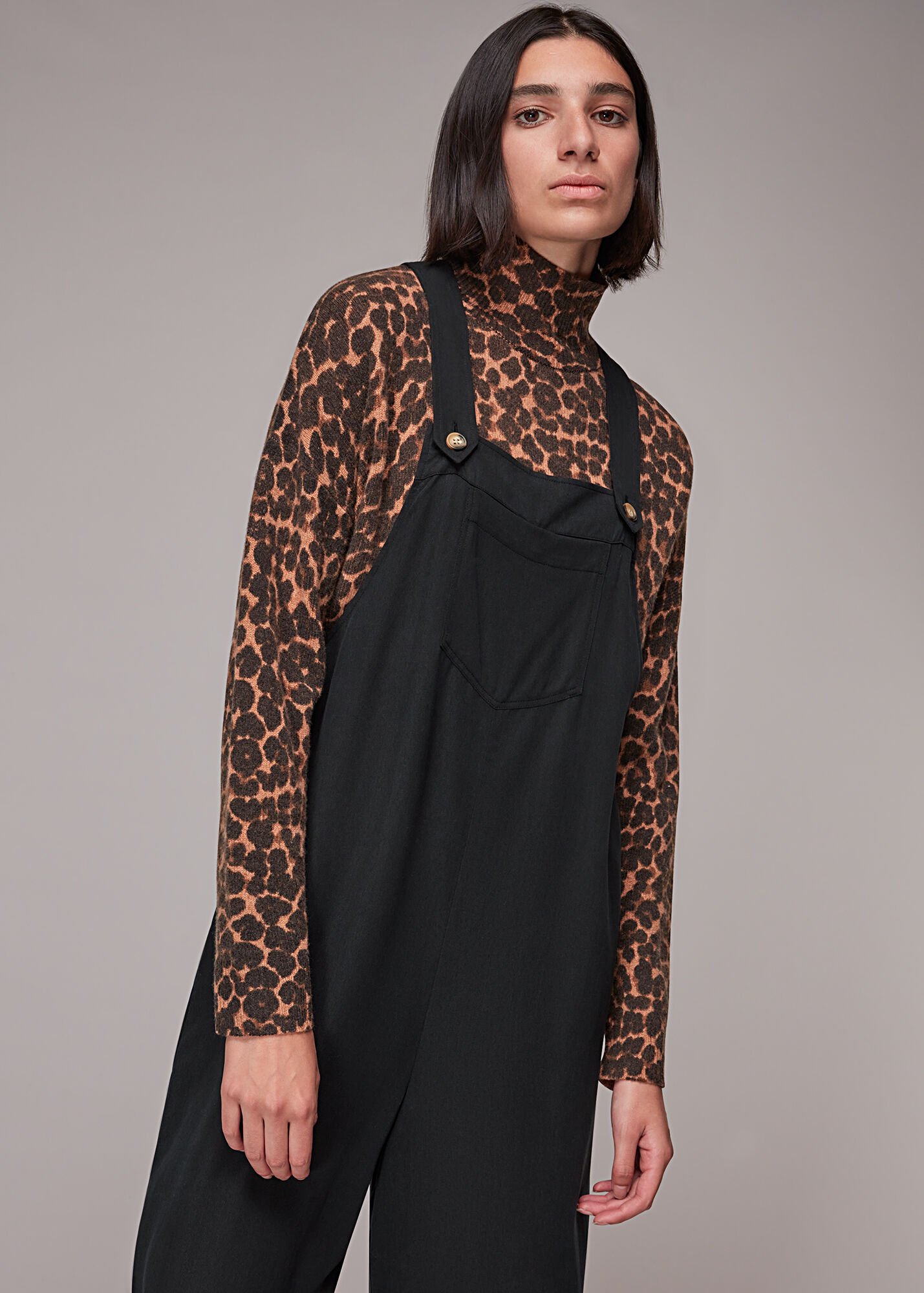 Black Rita Easy Dungarees WHISTLES