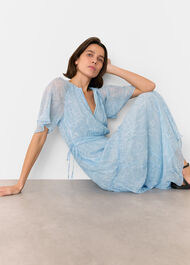 Bamboo Leaves Gathered Dress