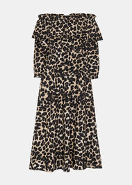 Leopard Spot Bardot Dress