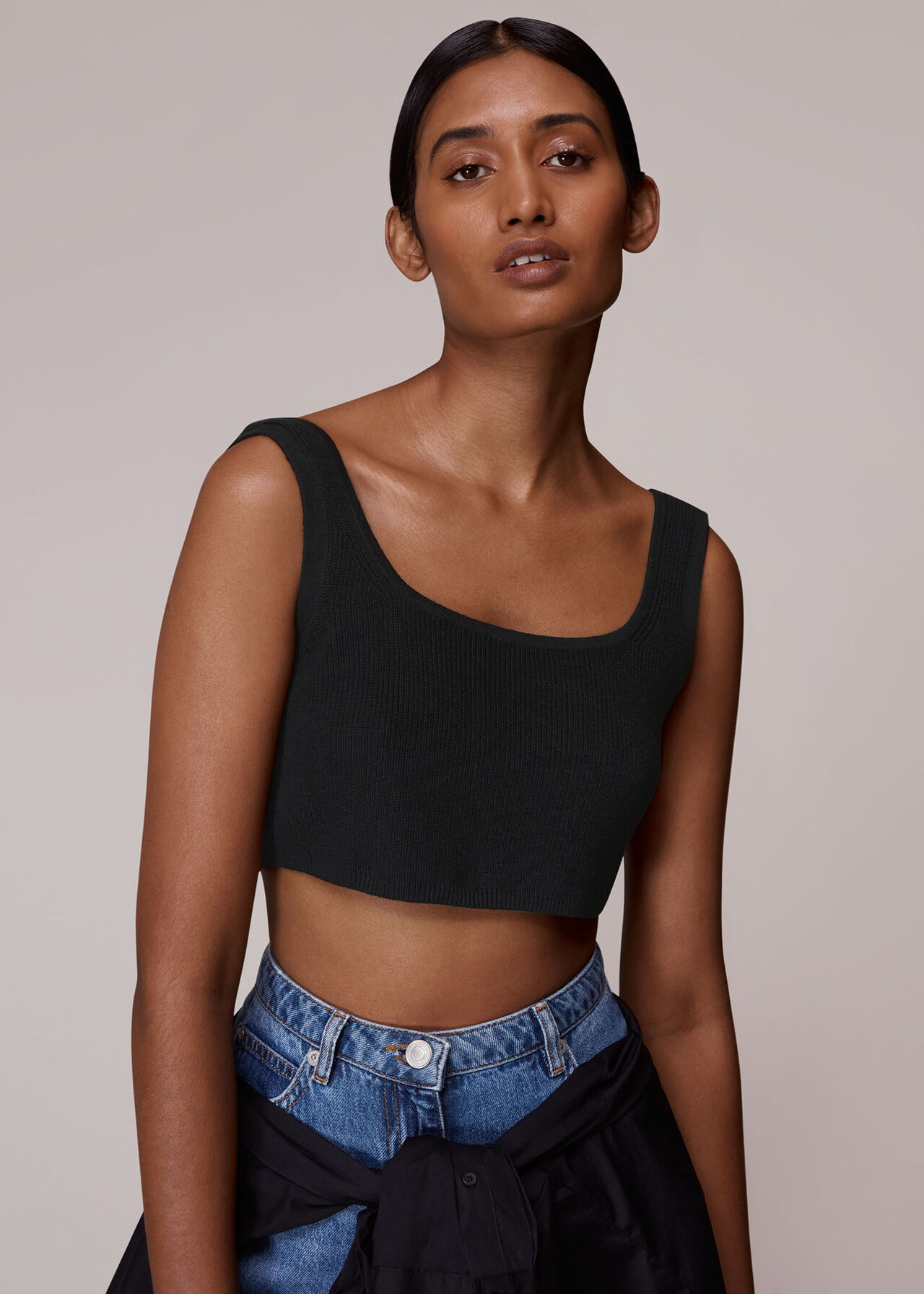 Cropped Ribbed Tank