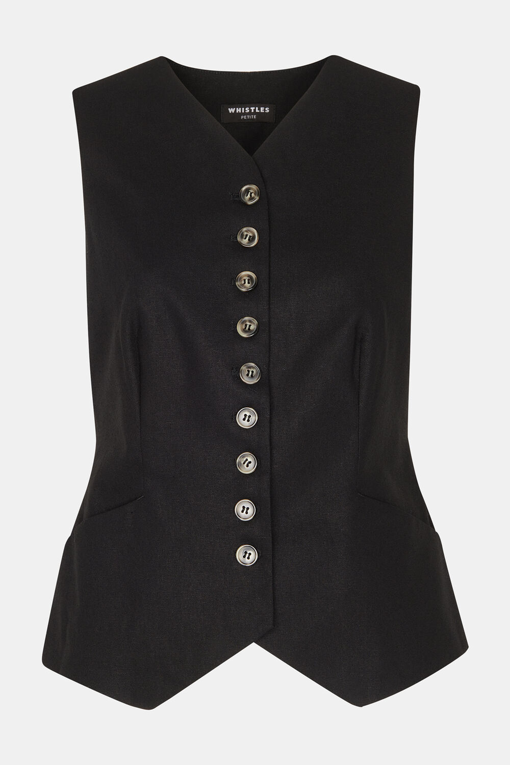Petite Lindsey Linen Blend Waistcoat