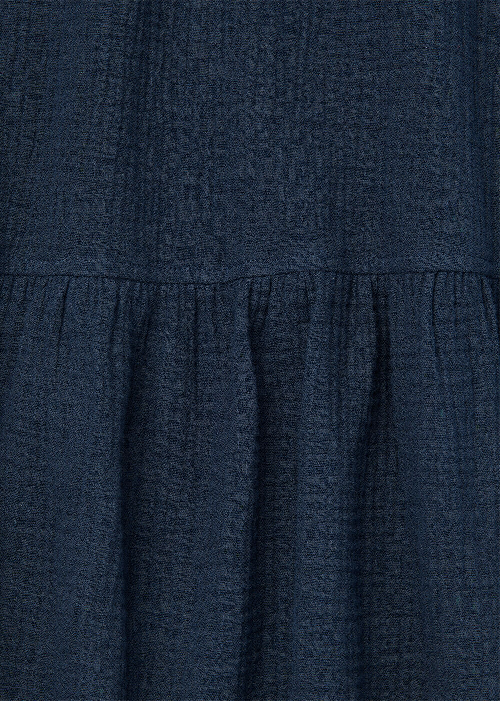 Textured Cotton Midi Dress