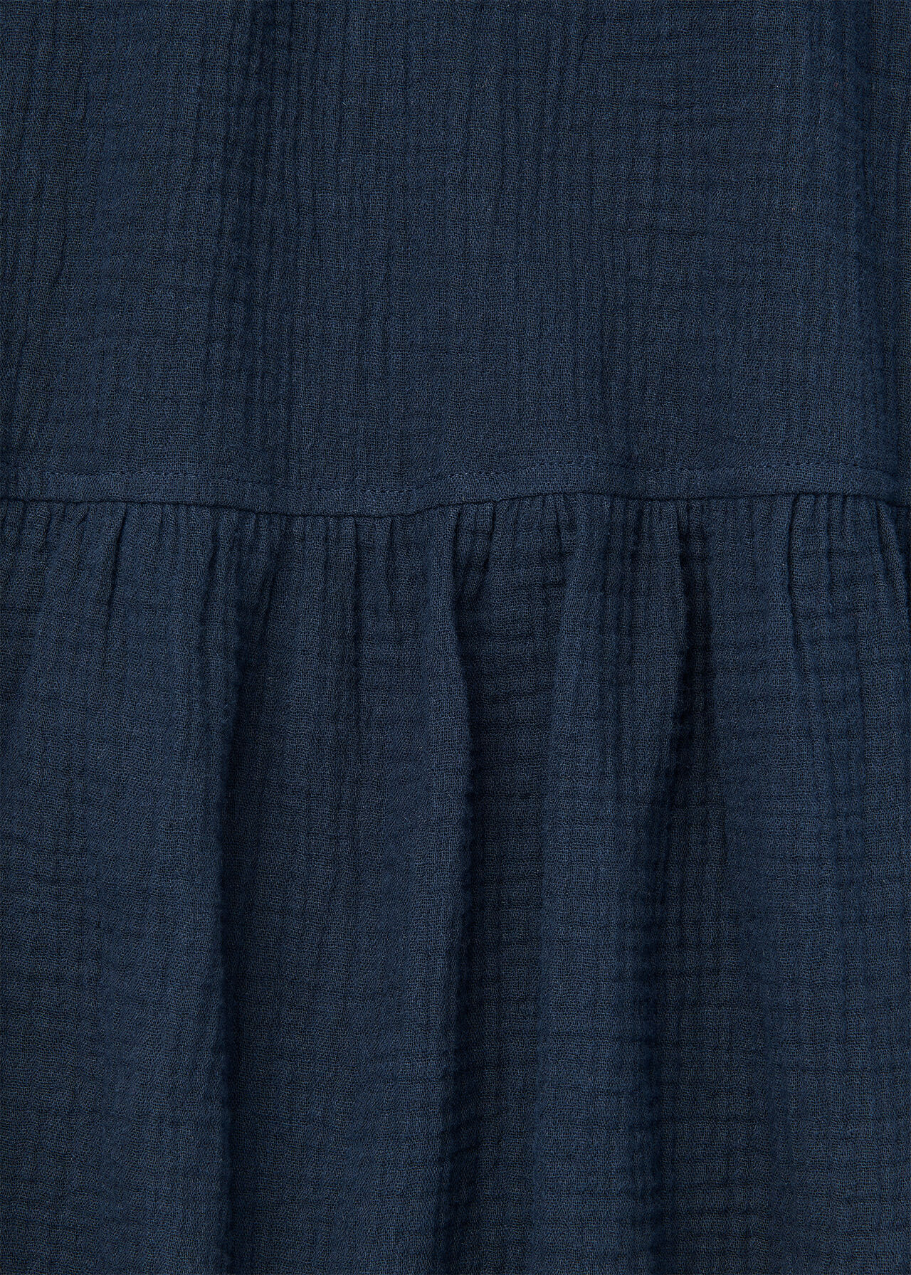 Textured Cotton Midi Dress
