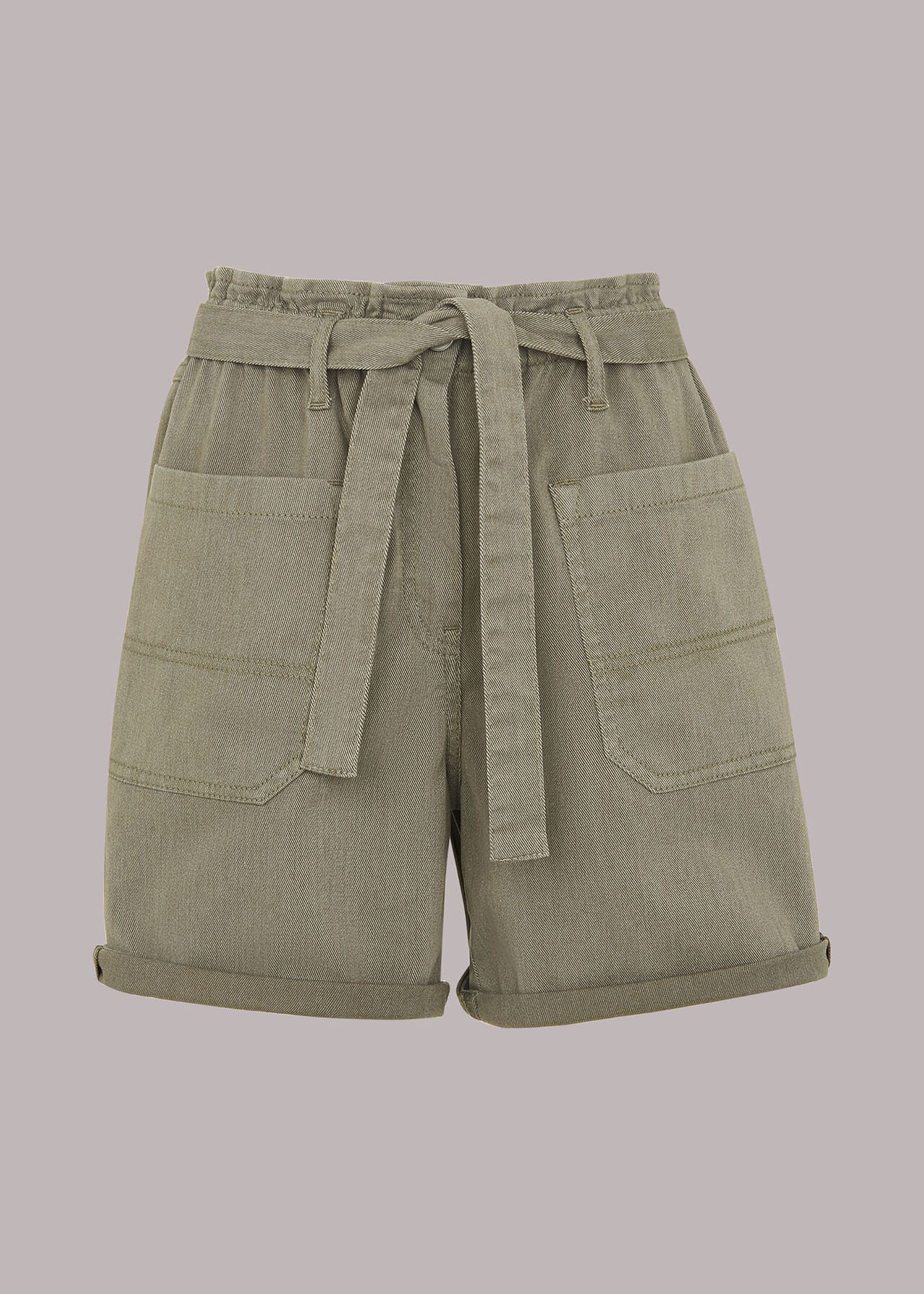 Tie Waist Cargo Pocket Short