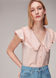 Short Sleeve Collar Top