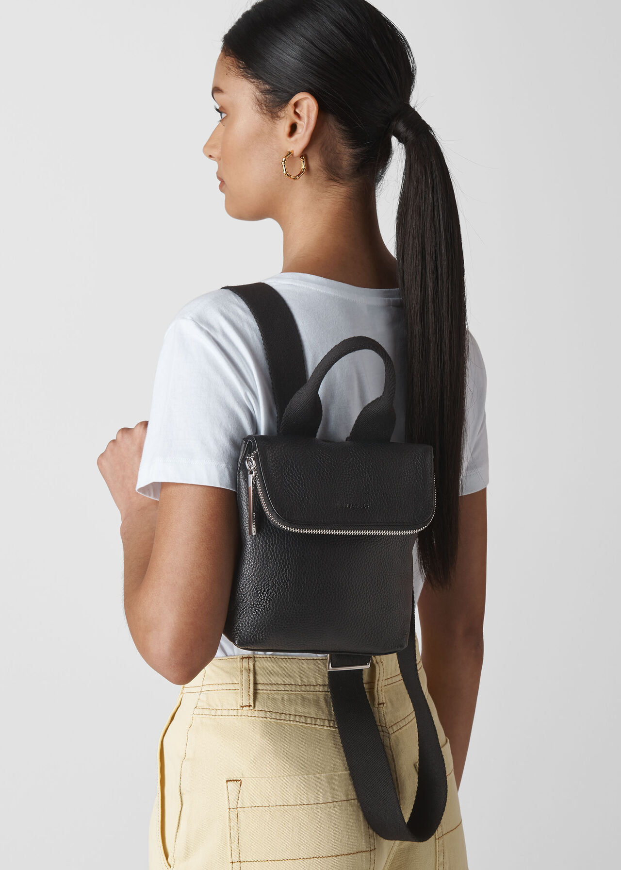 Black Tiny Verity Backpack | WHISTLES
