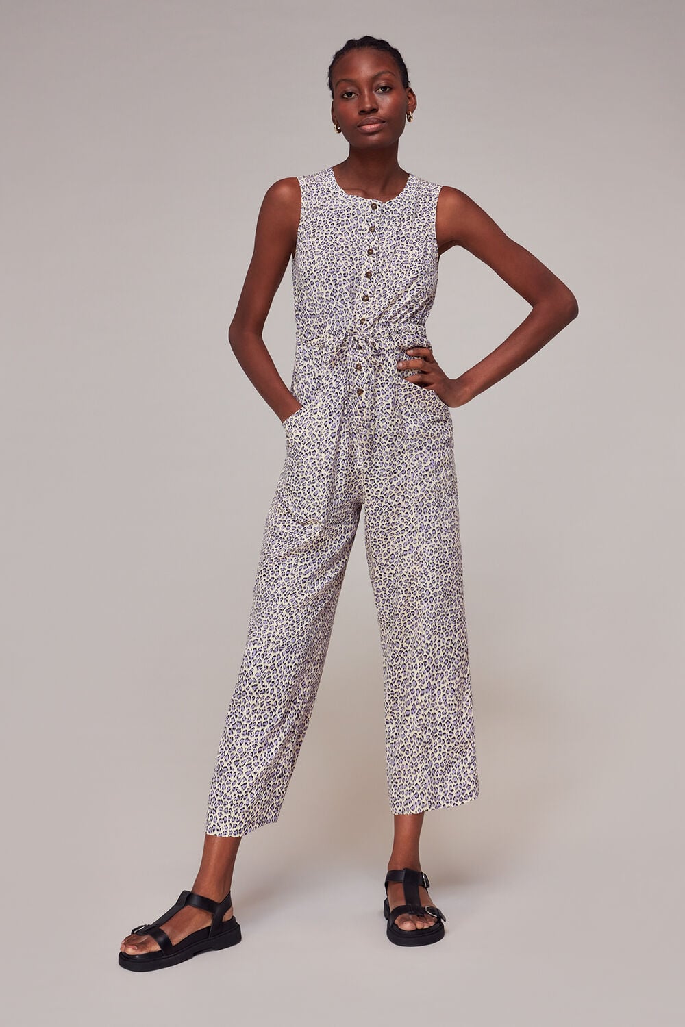 Dashed Leopard Jess Jumpsuit
