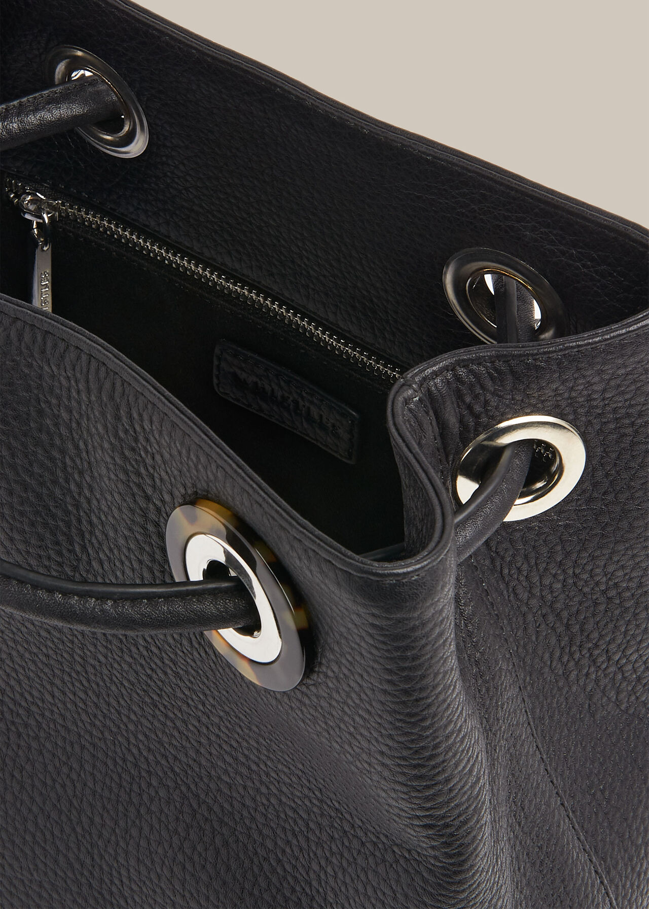 Mabel Tort Eyelet Bag Black